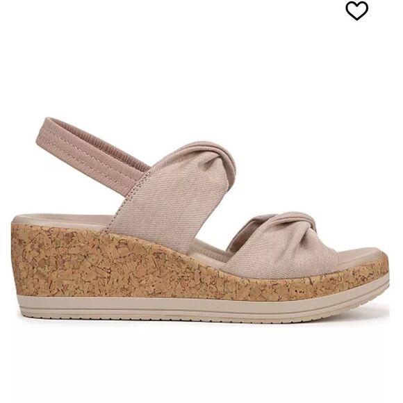 LifeStride Riley Bzees Airstep Beige Sandals Washable Slingback Wedge size 36/6M - Picture 11 of 11